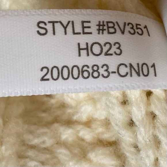 J Crew Cable-knit Ruffleneck Cardigan Sweater BV351 - Picture 7 of 8